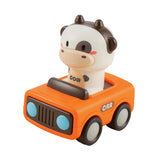 Maxbell Press and Go Car Baby Animal Cars for Kindergarten Children Preschool Bull