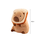 Maxbell Capybara Stuffed Animal Plush Accompany Sleep Toy for Adults Kids Boys Girls Bread 40cm