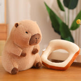 Maxbell Capybara Stuffed Animal Plush Accompany Sleep Toy for Adults Kids Boys Girls Bread 40cm