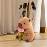 Maxbell Capybara Stuffed Animal Plush Accompany Sleep Toy for Adults Kids Boys Girls Flower 30cm