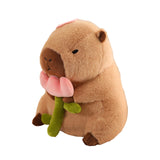 Maxbell Capybara Stuffed Animal Plush Accompany Sleep Toy for Adults Kids Boys Girls Flower 40cm