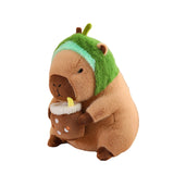 Maxbell Capybara Stuffed Animal Plush Accompany Sleep Toy for Adults Kids Boys Girls Avocado 30cm