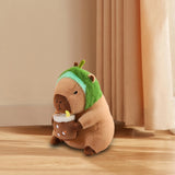 Maxbell Capybara Stuffed Animal Plush Accompany Sleep Toy for Adults Kids Boys Girls Avocado 30cm