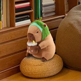 Maxbell Capybara Stuffed Animal Plush Accompany Sleep Toy for Adults Kids Boys Girls Avocado 30cm