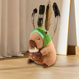 Maxbell Capybara Stuffed Animal Plush Accompany Sleep Toy for Adults Kids Boys Girls Avocado 30cm