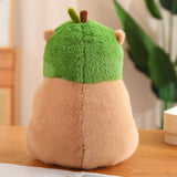 Maxbell Capybara Stuffed Animal Plush Accompany Sleep Toy for Adults Kids Boys Girls Avocado 40cm