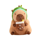 Maxbell Capybara Stuffed Animal Plush Accompany Sleep Toy for Adults Kids Boys Girls Avocado 40cm