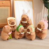 Maxbell Capybara Stuffed Animal Plush Accompany Sleep Toy for Adults Kids Boys Girls Dinosaur 30cm