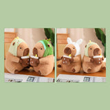 Maxbell Capybara Stuffed Animal Plush Accompany Sleep Toy for Adults Kids Boys Girls Dinosaur 30cm
