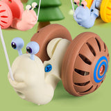 Maxbell Animal Pull Along Toy Cute Push and Pull Toy for Ages 1 Year Olds Boys Girls