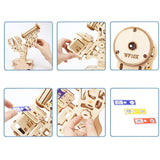 Maxbell Microscope Building Toys 3D Wooden Puzzle for Children Beginners Kids Adults