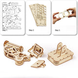 Maxbell Microscope Building Toys 3D Wooden Puzzle for Children Beginners Kids Adults