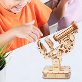 Maxbell Microscope Building Toys 3D Wooden Puzzle for Children Beginners Kids Adults