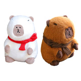 Maxbell Plush Capybara Doll Snuggling Home Decor Capybara Stuffed Toy for Teens Kids brown
