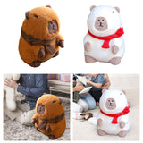 Maxbell Plush Capybara Doll Snuggling Home Decor Capybara Stuffed Toy for Teens Kids brown