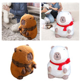 Maxbell Plush Capybara Doll Snuggling Home Decor Capybara Stuffed Toy for Teens Kids brown