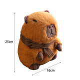 Maxbell Plush Capybara Doll Snuggling Home Decor Capybara Stuffed Toy for Teens Kids brown