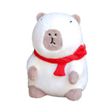Maxbell Plush Capybara Doll Snuggling Home Decor Capybara Stuffed Toy for Teens Kids white