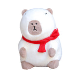 Maxbell Plush Capybara Doll Snuggling Home Decor Capybara Stuffed Toy for Teens Kids white