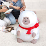 Maxbell Plush Capybara Doll Snuggling Home Decor Capybara Stuffed Toy for Teens Kids white