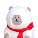 Maxbell Plush Capybara Doll Snuggling Home Decor Capybara Stuffed Toy for Teens Kids white