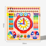 Maxbell Montessori Toys Cognitive Board Days of Week for Kids Children Holiday Gifts