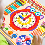 Maxbell Montessori Toys Cognitive Board Days of Week for Kids Children Holiday Gifts