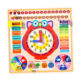 Maxbell Montessori Toys Cognitive Board Days of Week for Kids Children Holiday Gifts