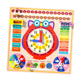 Maxbell Montessori Toys Cognitive Board Days of Week for Kids Children Holiday Gifts