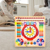 Maxbell Montessori Toys Cognitive Board Days of Week for Kids Children Holiday Gifts