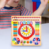 Maxbell Montessori Toys Cognitive Board Days of Week for Kids Children Holiday Gifts