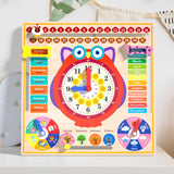 Maxbell Montessori Toys Cognitive Board Days of Week for Kids Children Holiday Gifts