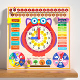 Maxbell Montessori Toys Cognitive Board Days of Week for Kids Children Holiday Gifts