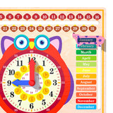 Maxbell Montessori Toys Cognitive Board Days of Week for Kids Children Holiday Gifts