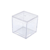 Maxbell 50x Clear Acrylic Display Case 3.3x3.3x3.3cm Small Candy Box for Doll Crafts