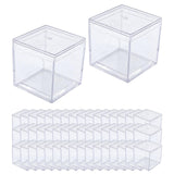 Maxbell 50x Clear Acrylic Display Case 3.3x3.3x3.3cm Small Candy Box for Doll Crafts