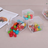 Maxbell 50x Clear Acrylic Display Case 3.3x3.3x3.3cm Small Candy Box for Doll Crafts