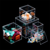 Maxbell 50x Clear Acrylic Display Case 3.3x3.3x3.3cm Small Candy Box for Doll Crafts