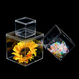 Maxbell 50x Clear Acrylic Display Case 3.3x3.3x3.3cm Small Candy Box for Doll Crafts
