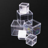 Maxbell 50x Clear Acrylic Display Case 3.3x3.3x3.3cm Small Candy Box for Doll Crafts