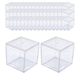 Maxbell 50x Clear Acrylic Display Case 3.3x3.3x3.3cm Small Candy Box for Doll Crafts