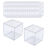 Maxbell 50x Clear Acrylic Display Case 3.3x3.3x3.3cm Small Candy Box for Doll Crafts