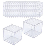 Maxbell 50x Clear Acrylic Display Case 3.3x3.3x3.3cm Small Candy Box for Doll Crafts