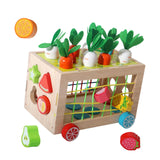 Maxbell Wooden Activity Learning Cube Shape Sorter Toys for Girls Boys Kids Toddlers