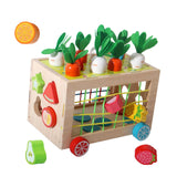 Maxbell Wooden Activity Learning Cube Shape Sorter Toys for Girls Boys Kids Toddlers