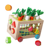 Maxbell Wooden Activity Learning Cube Shape Sorter Toys for Girls Boys Kids Toddlers