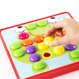 Maxbell Mosaic Peg Boards Game Mushroom Nails Pegboard for Toddlers Girls Boys Gifts