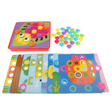 Maxbell Mosaic Peg Boards Game Mushroom Nails Pegboard for Toddlers Girls Boys Gifts