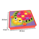 Maxbell Mosaic Peg Boards Game Mushroom Nails Pegboard for Toddlers Girls Boys Gifts