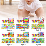 Maxbell Mosaic Pegboard Educational Toys with Pegs for 2 3 4 Year Olds Kids Toddlers Style A